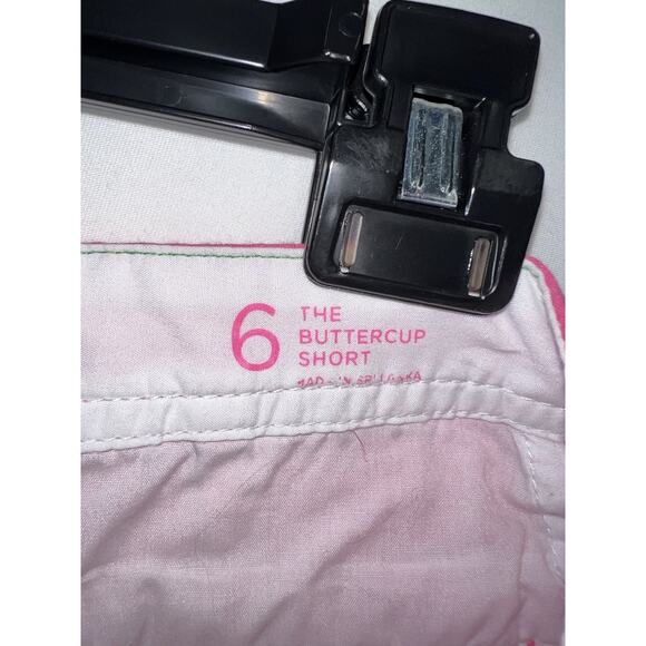 Lilly Pulitzer Buttercup Shorts Womens 6 Pink Scallop Hem Cotton Casual Preppy - Picture 4 of 7